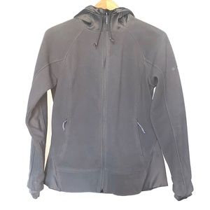Columbia Gray Full Zip Hooded Fleece - Size Medium